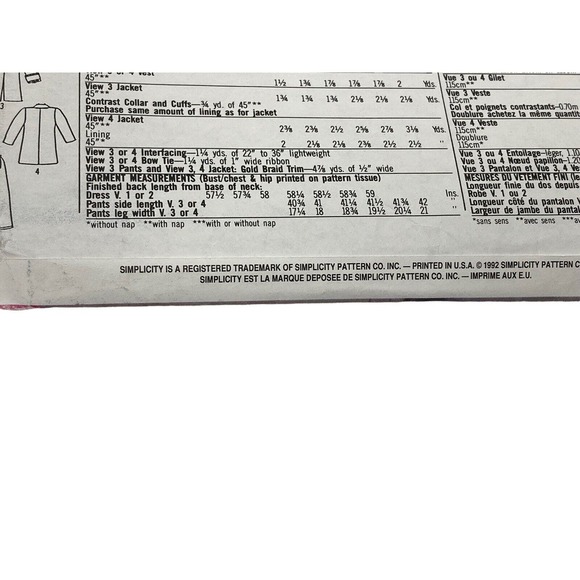 Simplicity 7971 Old South & Fairy Tales Adult Costumes Sewing Pattern Vintage - Picture 3 of 6